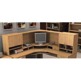 Corner Hutch in Honey - Elite - Bestar Office Furniture - 68500-45