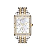 Bulova Ladies Diamond Accented Case Bracelet Mother of Pearl Dial Watch #98R127 by Bulova
