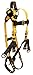 Falltech - G8007S - S Oil and Gas Full Body Harness, 5000 lb. Tensile Strength, 425 lb. Weight Capacity, Black/Yellow