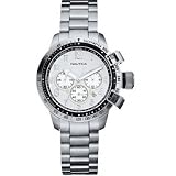 Nautica Ladies Silver Case and Bracelet Chronograph Watch - A32528L