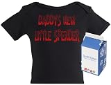 Spoilt Rotten - Daddy's Little Spender Baby & Toddler Funky Baby Clothing T-Shirt 100% Organic Sizes 12-18 months in funky Milk Carton BLACK