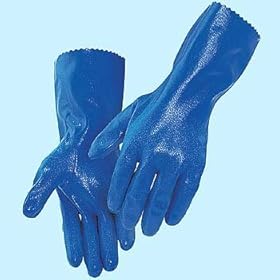 【クリックで詳細表示】エステー ニトリル 手袋 ロング No.630 M： ホーム＆キッチン