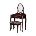 Vanity Mirror and Bench - Heirloom Cherry