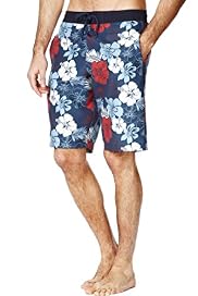 XXXL Blue Harbour Hibiscus Print Quick Dry Swim Shorts