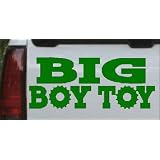 8in X 3.4in Dark Green -- Big Boy Toy Off Road Car Window Wall Laptop Decal Sticker by Rad Dezigns