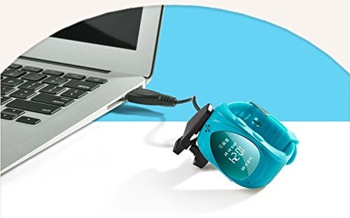 Leading Technology Kids Bluetooth Watch Tracker GPS Position Watches Locator Mini Smart Watch Phone SOS SIM Card Slot Alarm Watches (Blue)