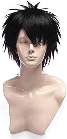 Generic Zaizen Hikaru Cosplay Wig Japan Anime Prince Of Tennis Short Straight Black Men'S Wig