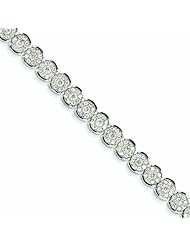 Genuine 14K White Gold White Gold Diamond Bracelet 12 Grams Of Gold 100% Satisfaction Guaranteed.