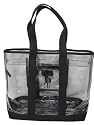 Polo Ralph Lauren Black and Clear Pony Tote