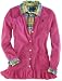 Ralph Lauren Girl's V-Neck Ruffle Cardigan (Large (12-14), Grand Prix Pink)