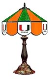 14 Desk Table Lamp Light University of Miami Hurricanes - Free Shipping