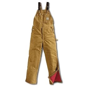 Carhartt Men's Duck Bib Overall Quilt-Lined - Made in USA