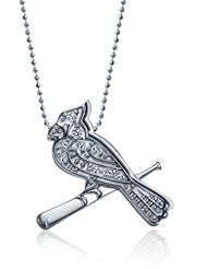 Alex Woo "Little MLB" 14k White Gold with Diamonds Pendant Necklace, 16"
