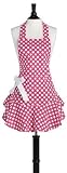 Jessie Steele Pink and White Polka Dot Josephine Apron