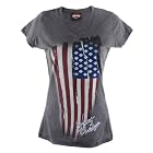 Harley-Davidson Overseas Tour Patriotic Harley V-Neck T-Shirt Womens