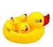 Domire Baby Bath Bathing Toys Rubber Race Squeaky Ducks Yellow