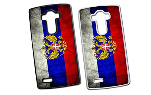 LG Russland Wappen Hard Tasche Flip Hülle Case Cover Schutz Handy LG G2 Schwarz