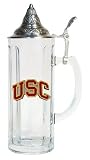 USC Trojans 20oz Tall Lidded Stein - NCAA College Athletics - Fan Shop Sports Team Merchandise