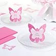 Pink Butterfly Name Cards, Set of 12