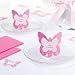 Pink Butterfly Name Cards, Set of 12