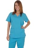Women's Designer Mock Wrap with Flare Pant Scrub Set (9 colors, XS-3X)