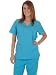 Women's Designer Mock Wrap with Flare Pant Scrub Set (9 colors, XS-3X)