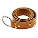 Studded Templar Belt 7oz Cordura Leather Ring Loop 50 Inch Tanned