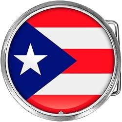 Puerto Rico Flag Belt Buckle