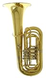Wurzbach 4 Rotary Valve Tuba/Deluxe Case with Wheels