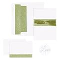 Sage Swirl Band Wed Invitation Kit