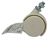 WAKI PCカラーキャスター 40mm M8 白 PC-001