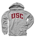 USC Trojans Youth Grey Arch Hooded Sweatshirt