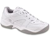 Wilson Advantage Court IV Wide Ladies Tennis Shoe - White Silver by Wilson