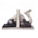 Ivory & Wood Effect Camel Bookends