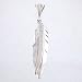 Ray Tracey Large Sword, Feather, Corn Pendant in Sterling Silver, #8617