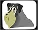 schnauzer23  - Decorated Mouse Pad with head gray dog schnauzer