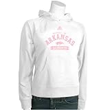 adidas Arkansas Razorbacks Youth Girls White-Pink Property Of Hoody Sweatshirt