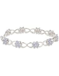 Sterling Silver Gemstone Bracelet, 7.5"