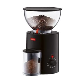 Bodum Antigua Electric Burr Grinder + Grindz Coffee Grinder Cleaner