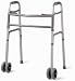 Medline Deluxe Bariatric Walker - Extra-Wide Two-Button Walker With Dual 5 Wheels
