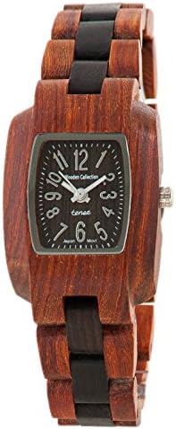 Tense Solid Sandalwood Two Tone Wood Timber Small Wrist Watch M8102SD-W Silver