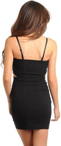 Oh My JulianFashion Black Sequins Corset Halter Cocktail Dress