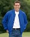 Satin Kasha-Lined Baseball Jacket, Royal