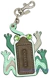Coach Leather Frog Charm Keychain 92493SVMC
