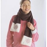 TCM Thermo Fleece Scarf, 180/30 cm Black w Application