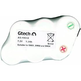 G-Tech 7.2v Replacement NiCd Battery For The SW02 Sweeper