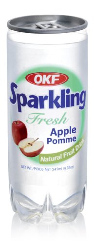 OKF Sparkling Fruit Drink, Apple, 8.3-Ounce Cans (Pack of 24)