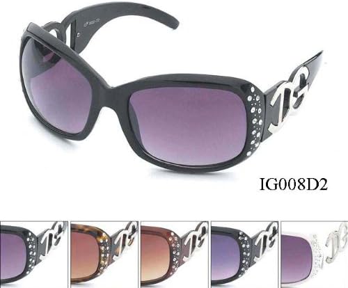 IG Rhinestone Womens Plastic Fashion Sunglasses