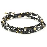 M.Cohen Triple Wrap With Mini And Brass skulls