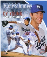 Kershaw, Clayton (Los Angeles Dodgers) Autographed/Hand Signed 8x10 Photo Photo